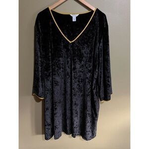 Sofia intimates crushed‎ velvet night gown 3X